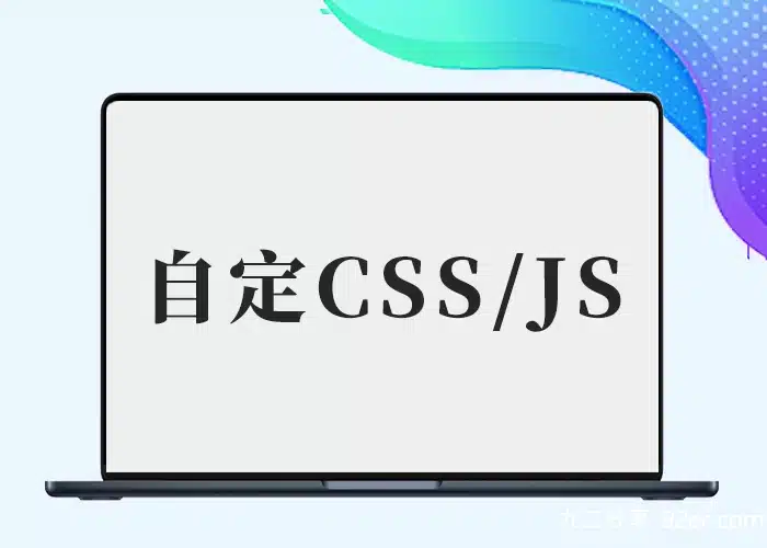 子比使用自定义css自定义js-九二分享