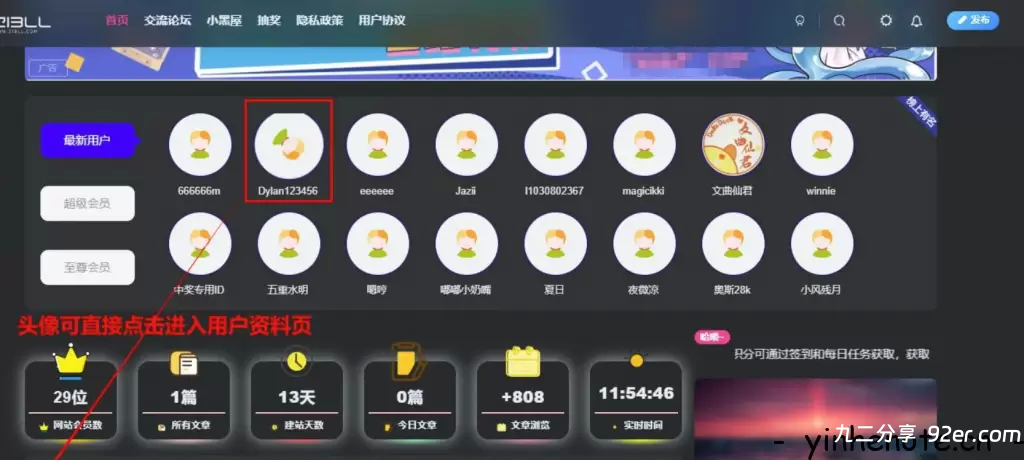子比主题 - 首页会员优化小工具插件V1.0-九二分享
