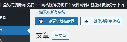 文章 一键发布所有草稿⏰ 一键更新发布时间📥 一键移动到草稿箱-九二分享