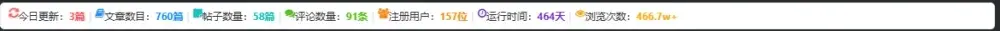 子比美化 - 数据统计条-九二分享
